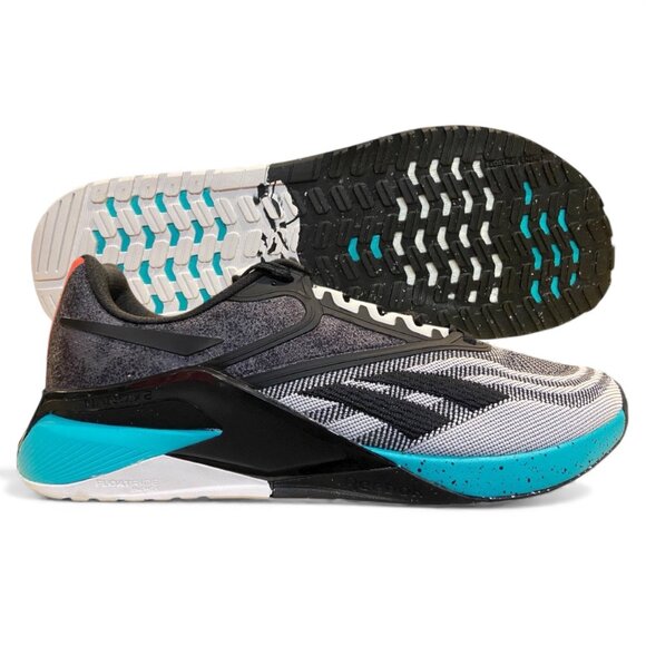 Reebok Nano X2 Mens Cross Fit Training Shoe Size 10.5 Black Pure Grey GY2292 NEW - Picture 1 of 10